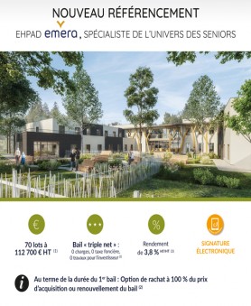 Programme Ehpad Epad Ephad Mapad - Résidence EMERA / Saint Gervais les Trois Clochers (86)